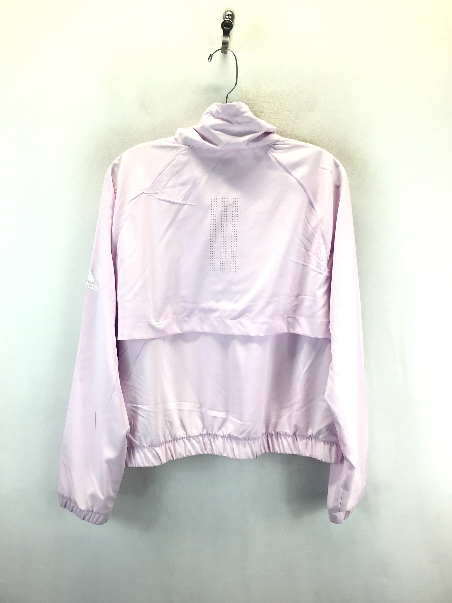 Athletic Jacket By Adidas In Pink, Size: L