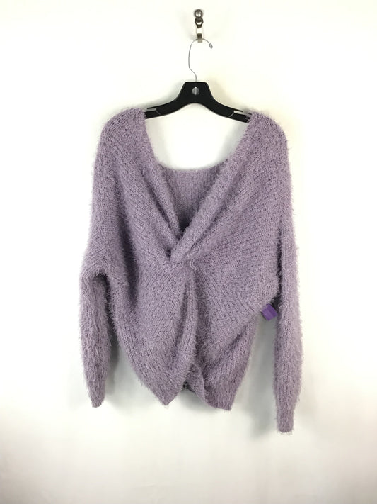 Sweater By Clothes Mentor In Purple, Size: L