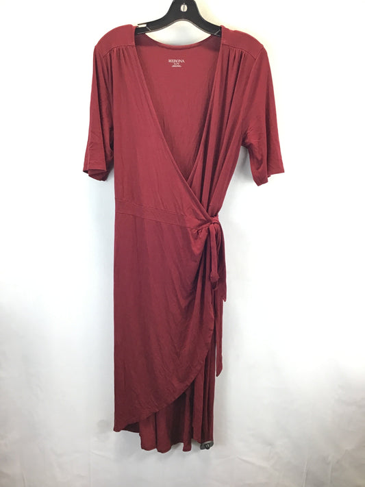 Dress Casual Midi By Merona In Red, Size: Xl