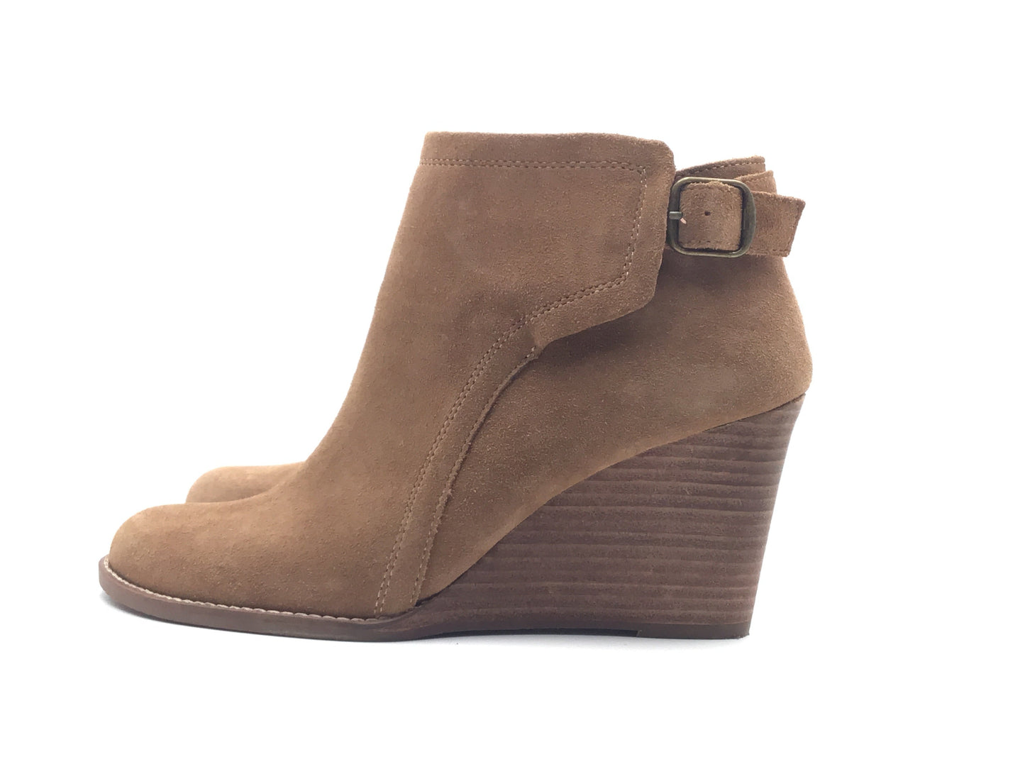 Shoes Heels Wedge By Lucky Brand In Tan, Size: 9