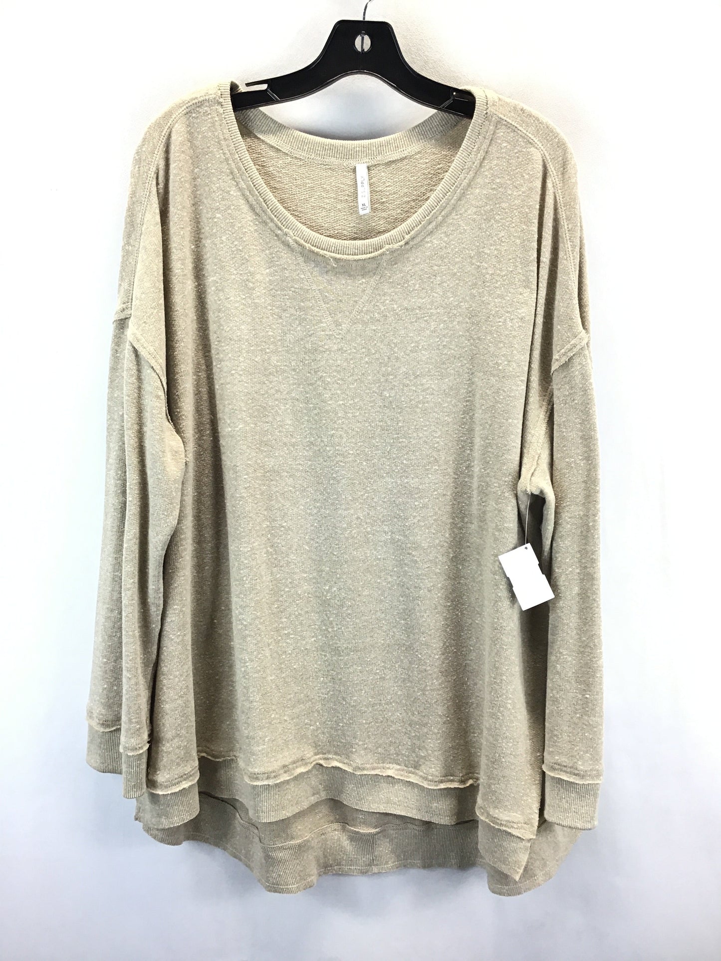 Top Long Sleeve By Z Supply In Tan, Size: Xl