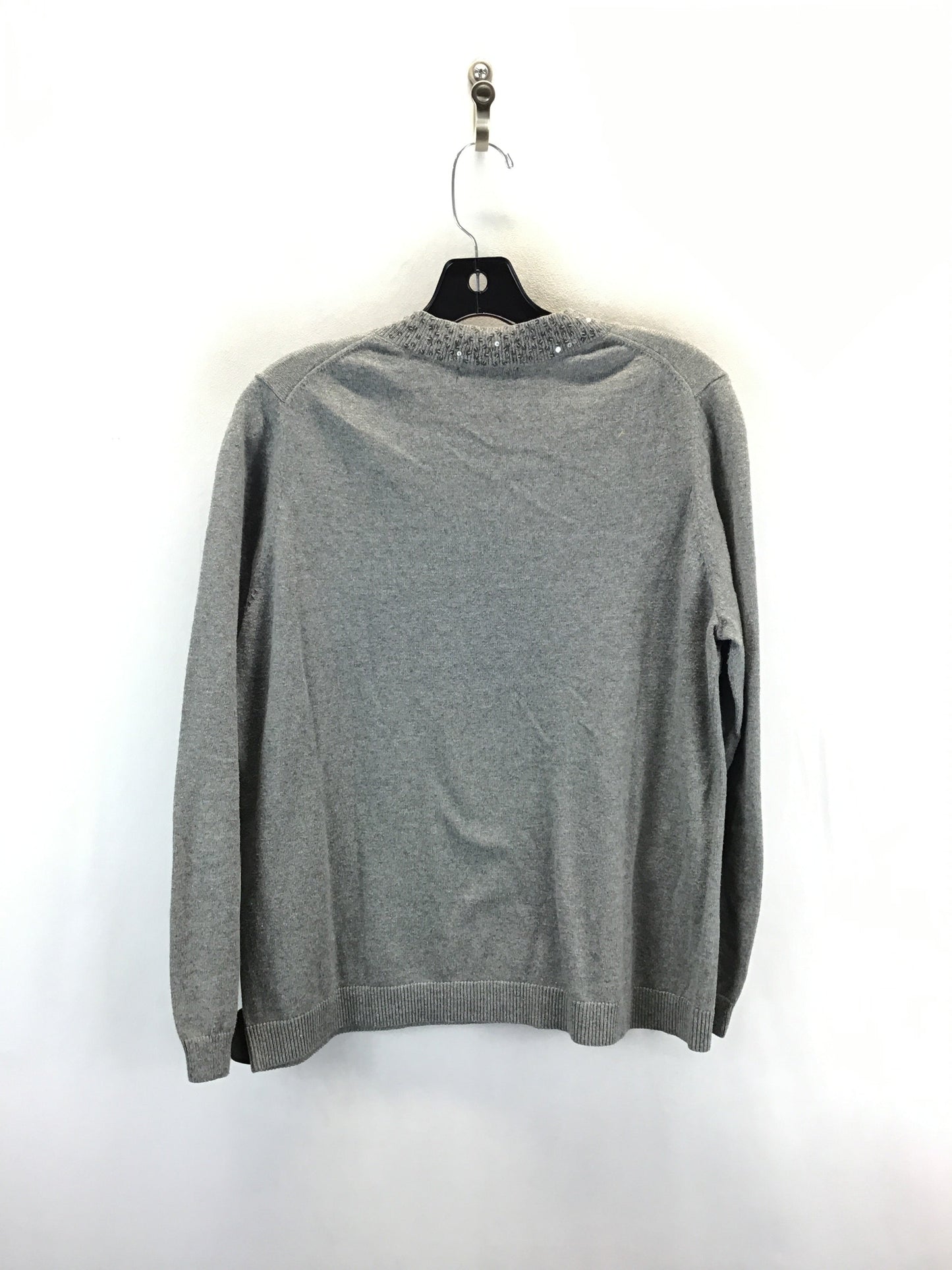 Sweater By Lands End In Grey, Size: L