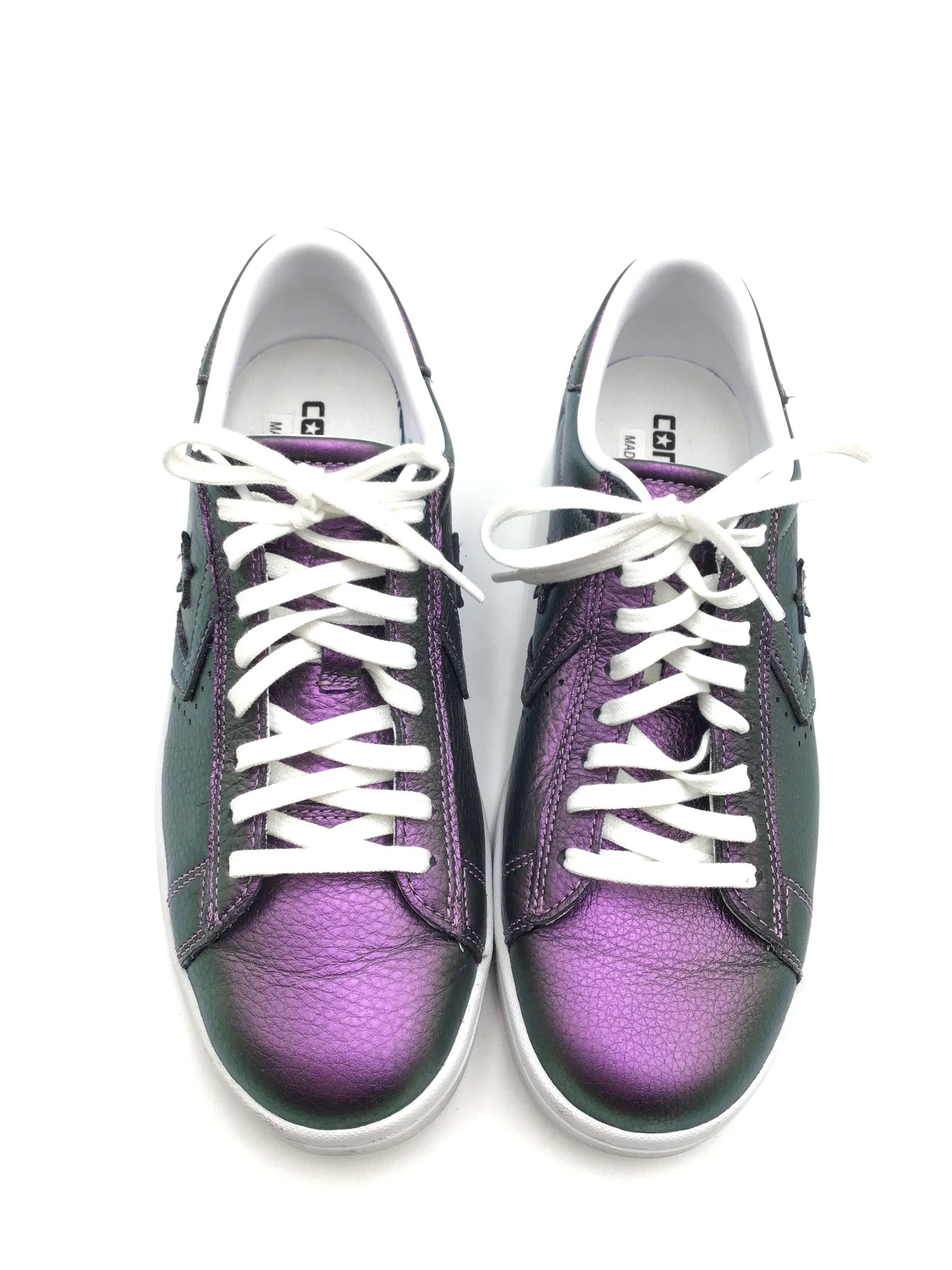 Shoes Sneakers By Converse In Green & Purple, Size: 8