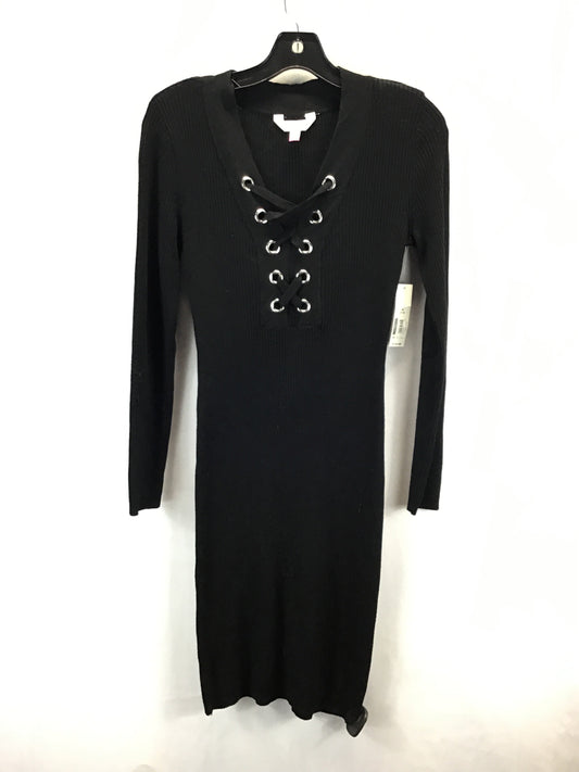 Dress Casual Midi By No Boundaries In Black, Size: M