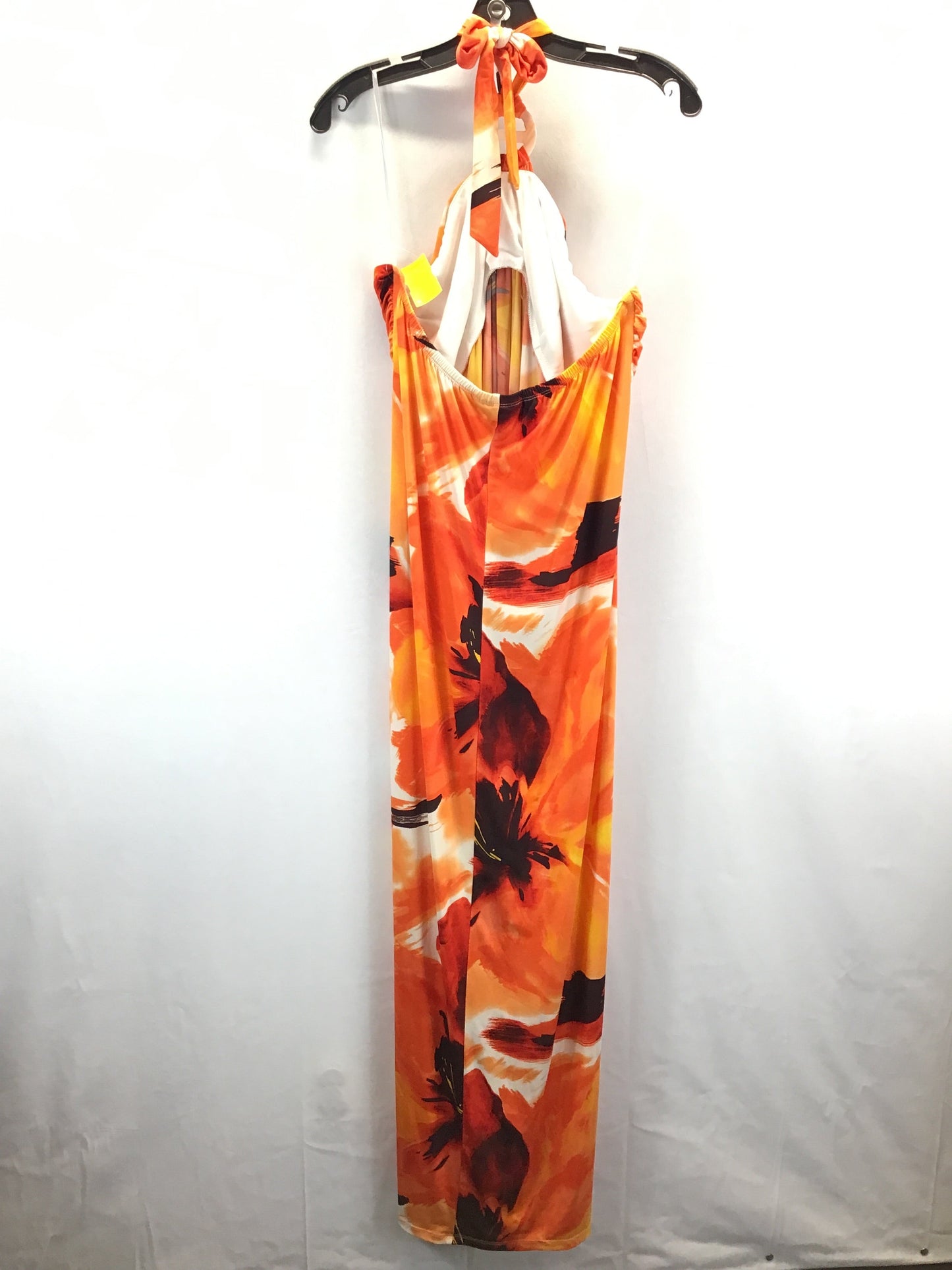 Orange & Yellow Dress Casual Maxi Ashley Stewart, Size 2x