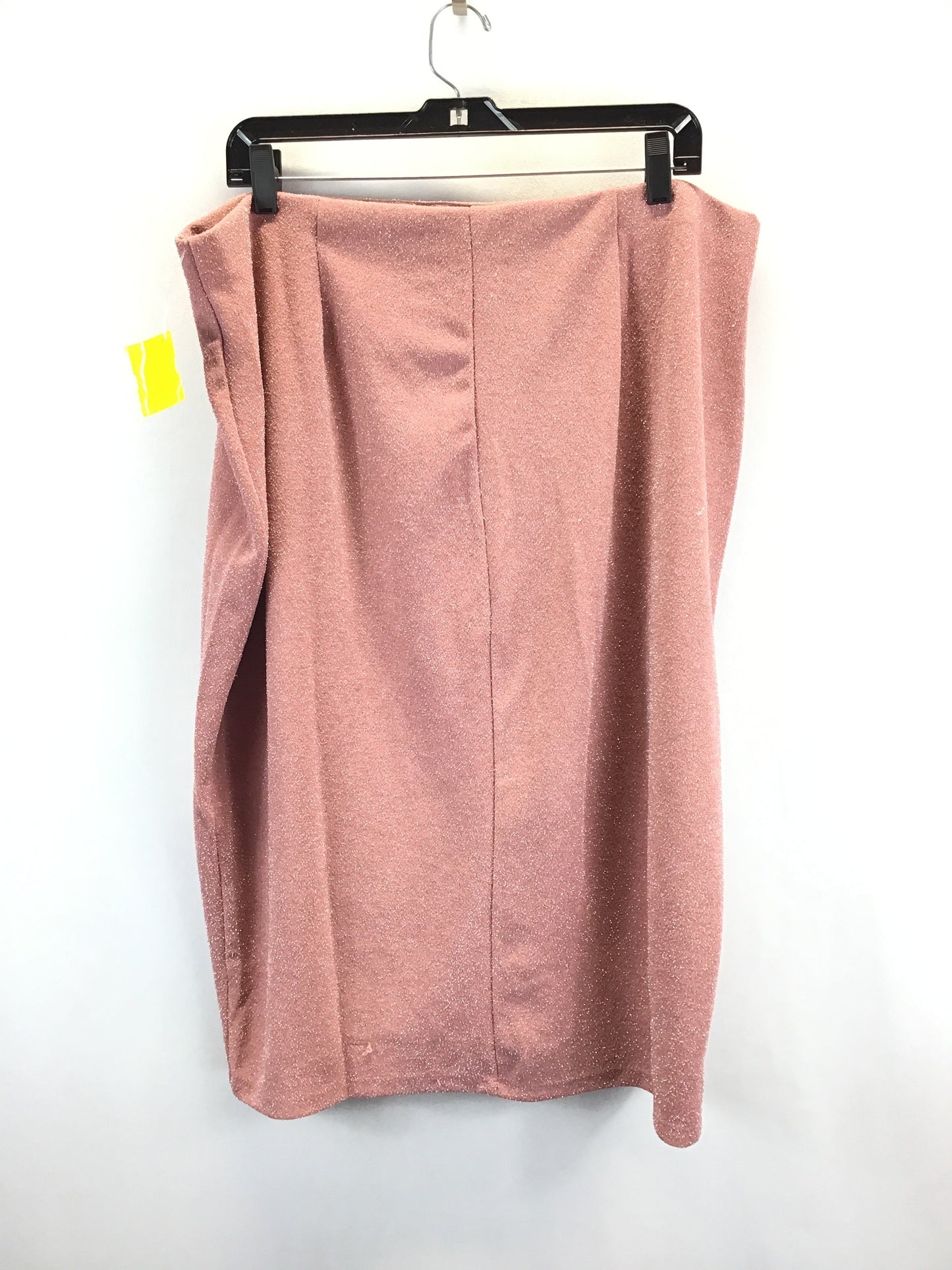 Pink Skirt Midi Cmc, Size 4x