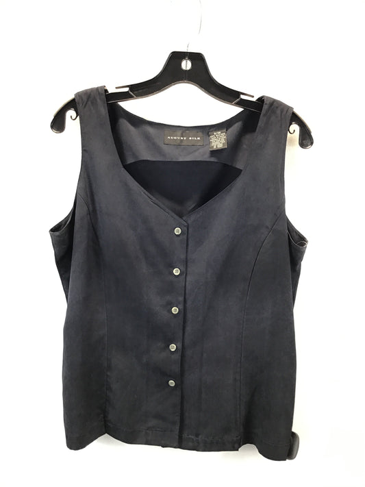 Top Sleeveless By August Silk In Blue, Size: 8