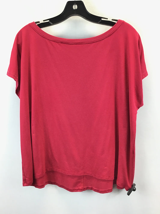 Red Top Short Sleeve Eileen Fisher, Size Large