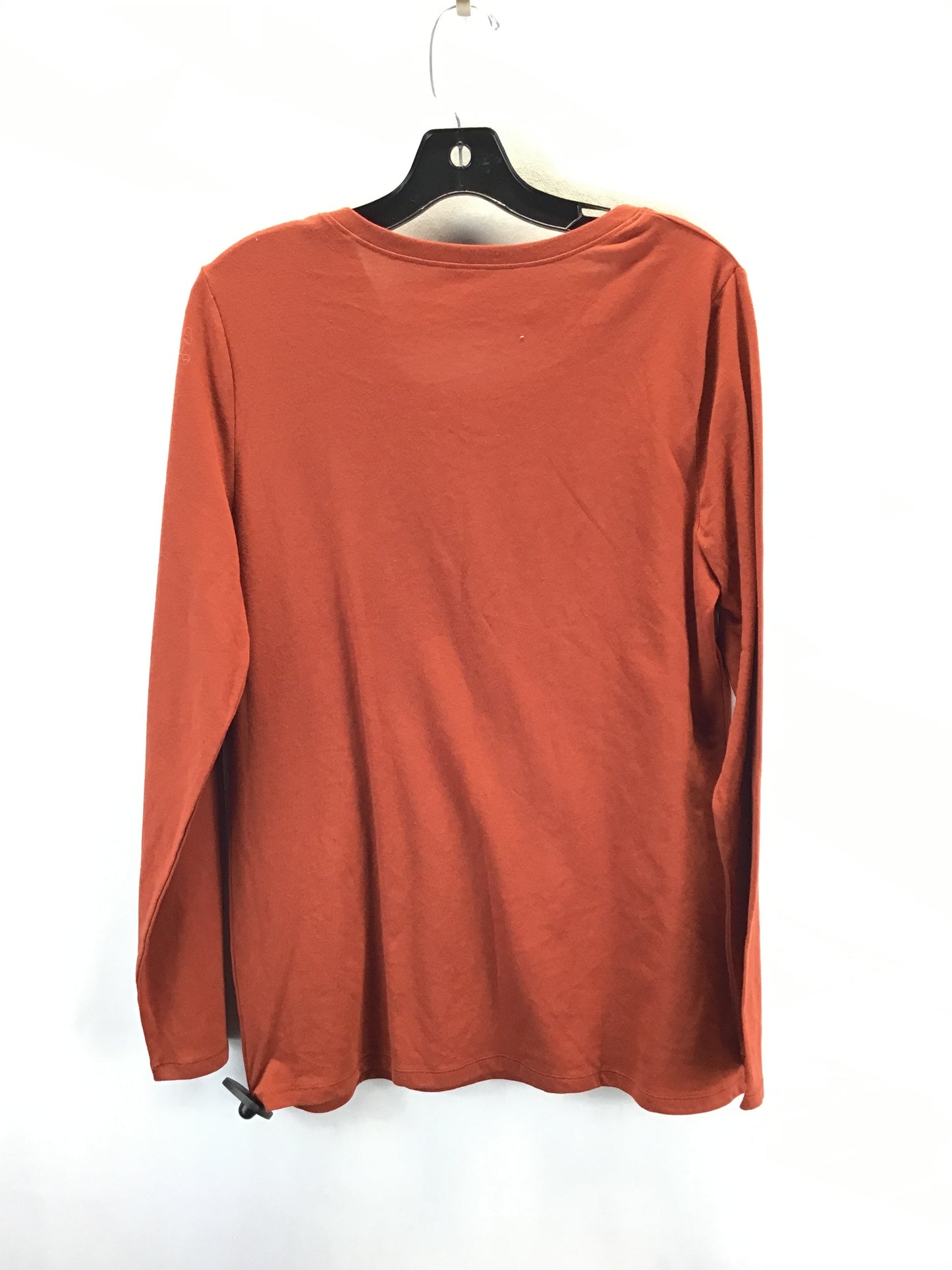 Top Long Sleeve Basic By Clothes Mentor In Orange, Size: Xxl