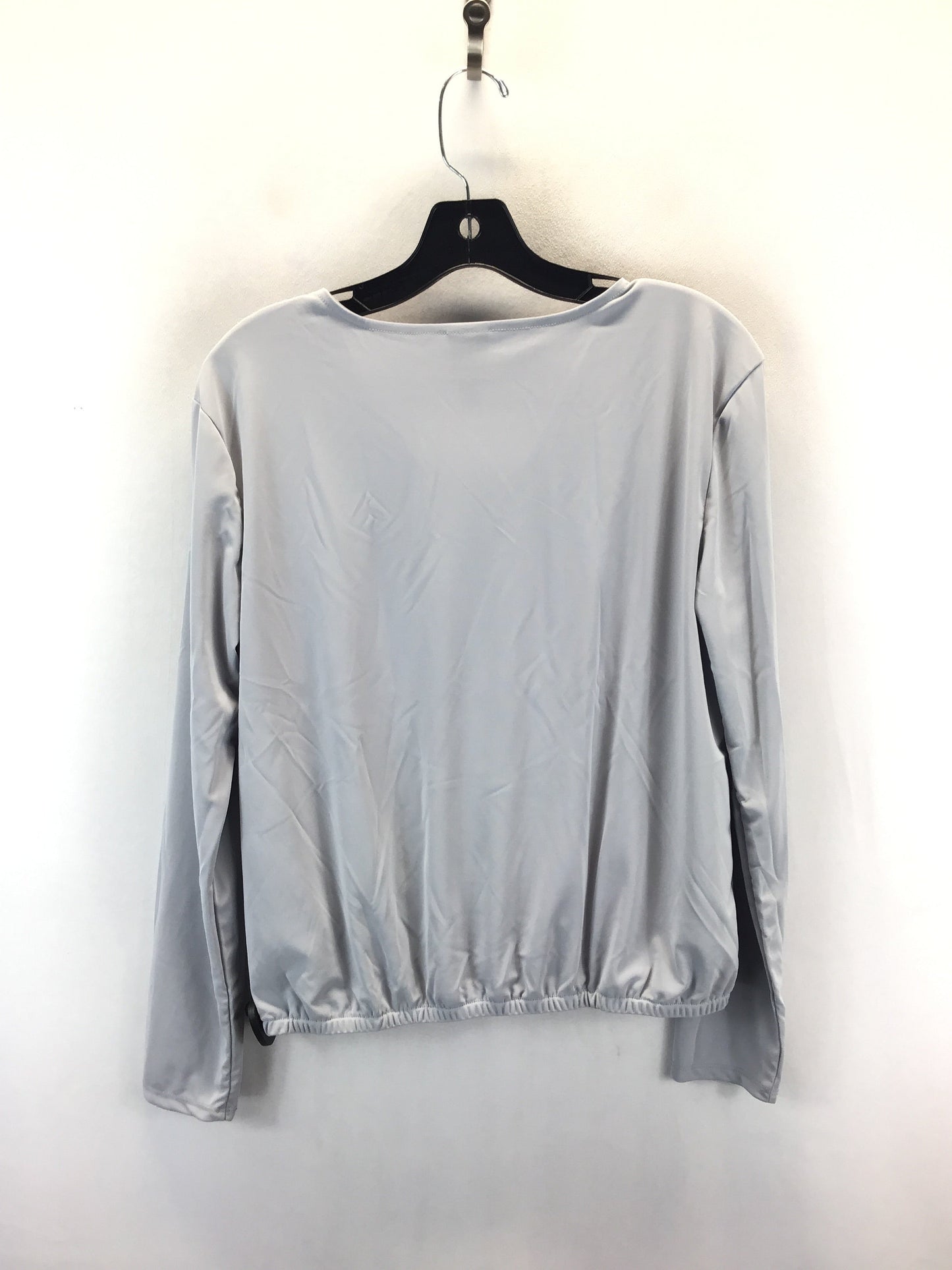 Blouse Long Sleeve By Worthington In Grey, Size: M