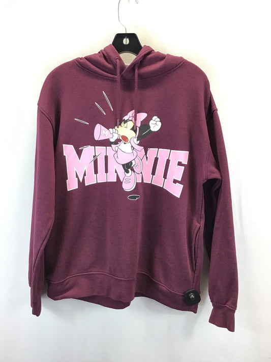 Sweatshirt Hoodie By Disney Store In Purple, Size: M