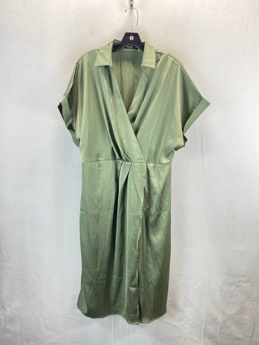 Dress Casual Midi By Shein In Green, Size: 3x