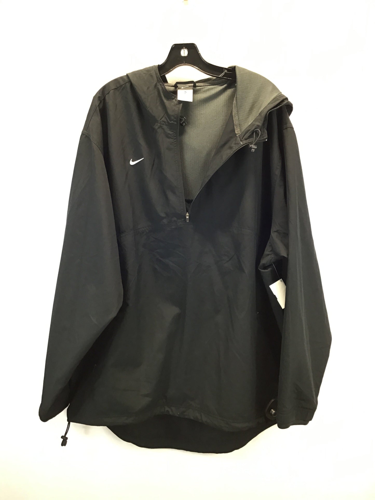 Jacket Windbreaker By Nike In Black, Size: Xl