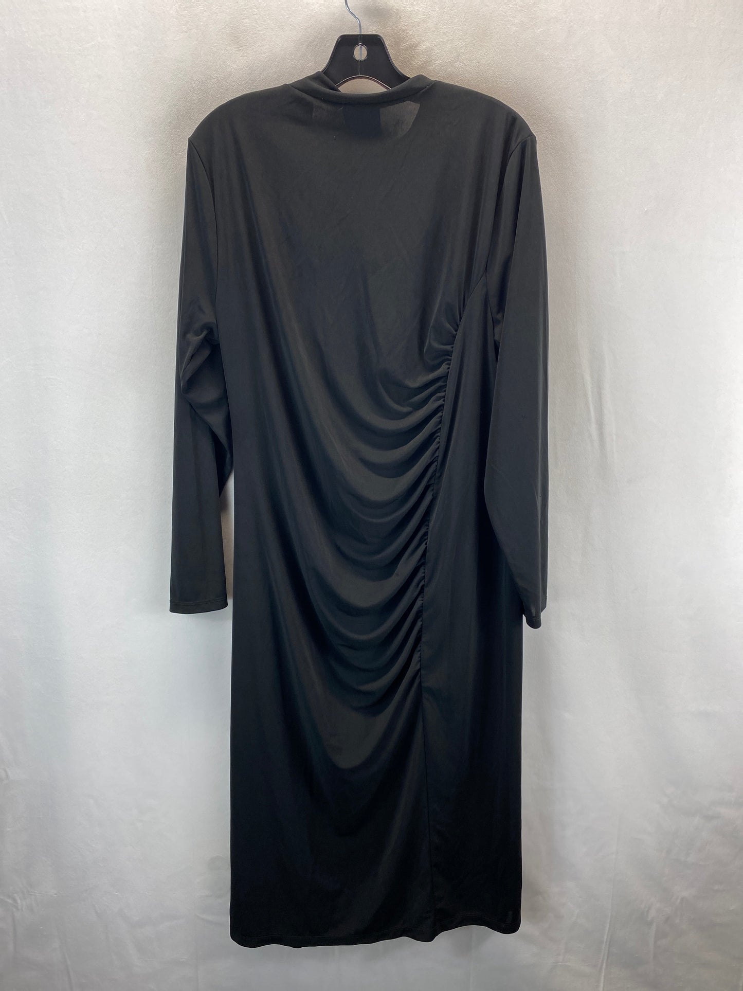 Dress Party Long By Clothes Mentor In Black, Size: 1x