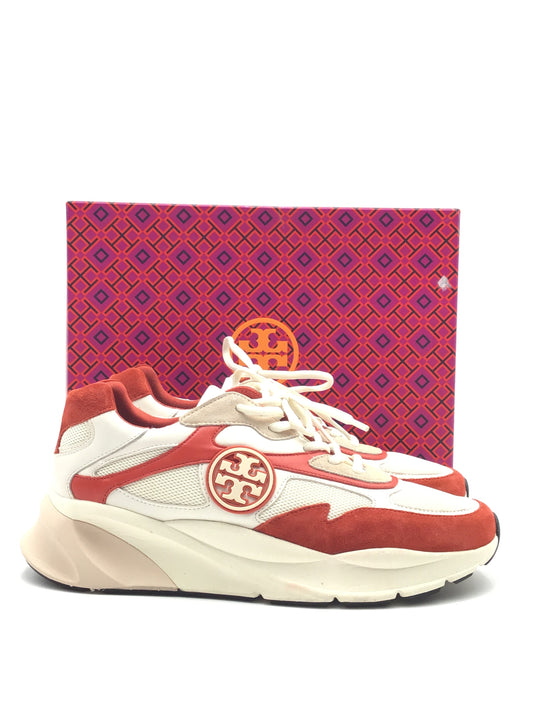 Shoes Designer By Tory Burch In Orange & Tan, Size: 10.5