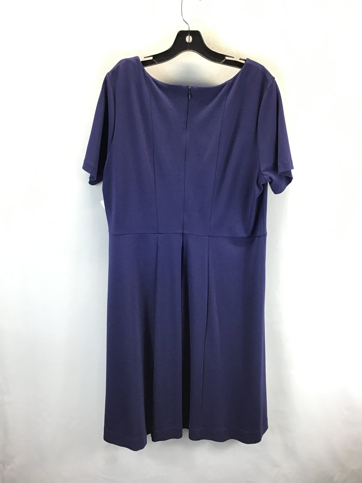 Dress Casual Midi By Ann Taylor In Purple, Size: 16