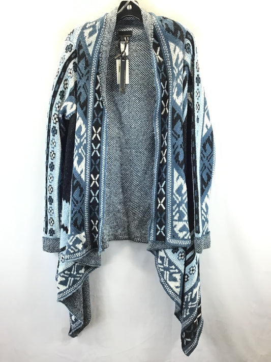 Cardigan By Jeans By Buffalo In Black & Blue, Size: M