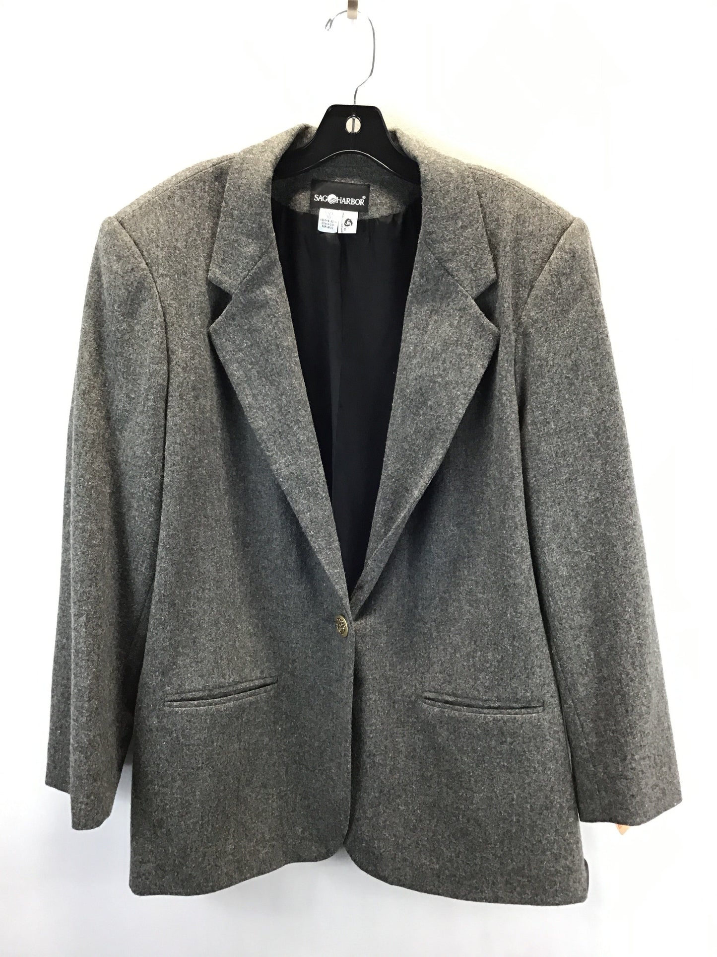 Blazer By Sag Harbor In Grey, Size: 18