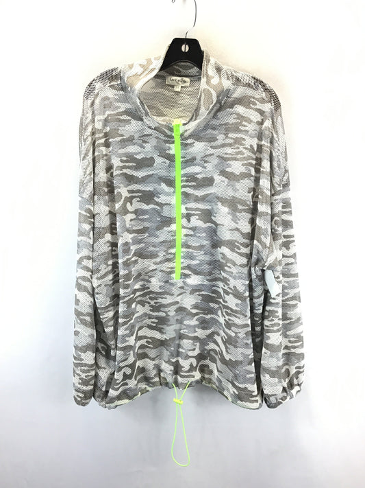 Athletic Jacket By Clothes Mentor In Camouflage Print, Size: 3x