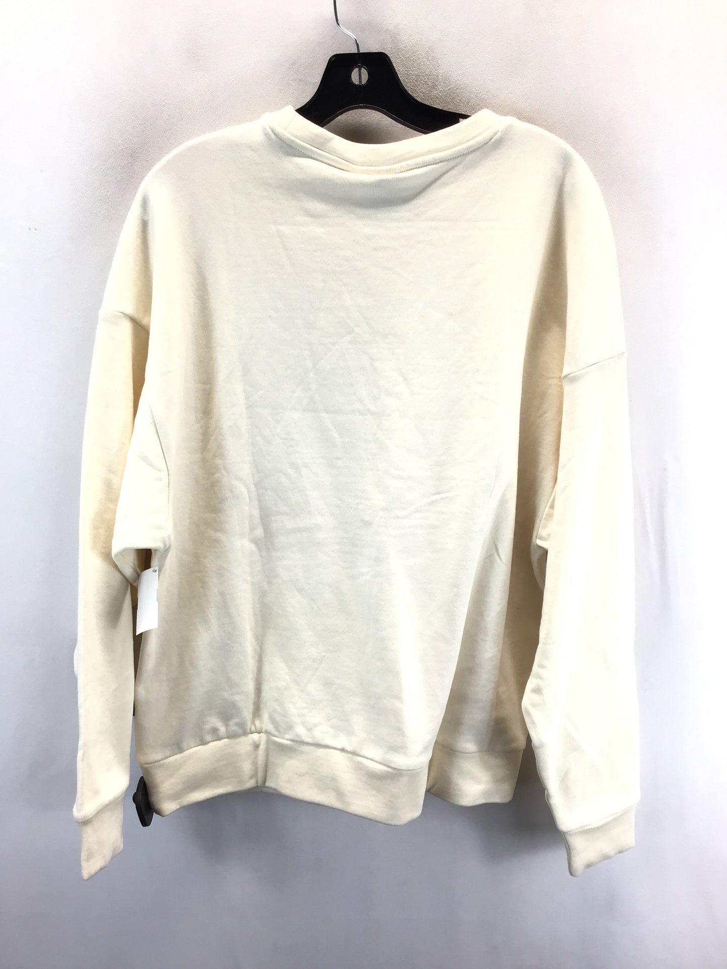 Sweatshirt Crewneck By Puma In Cream, Size: L