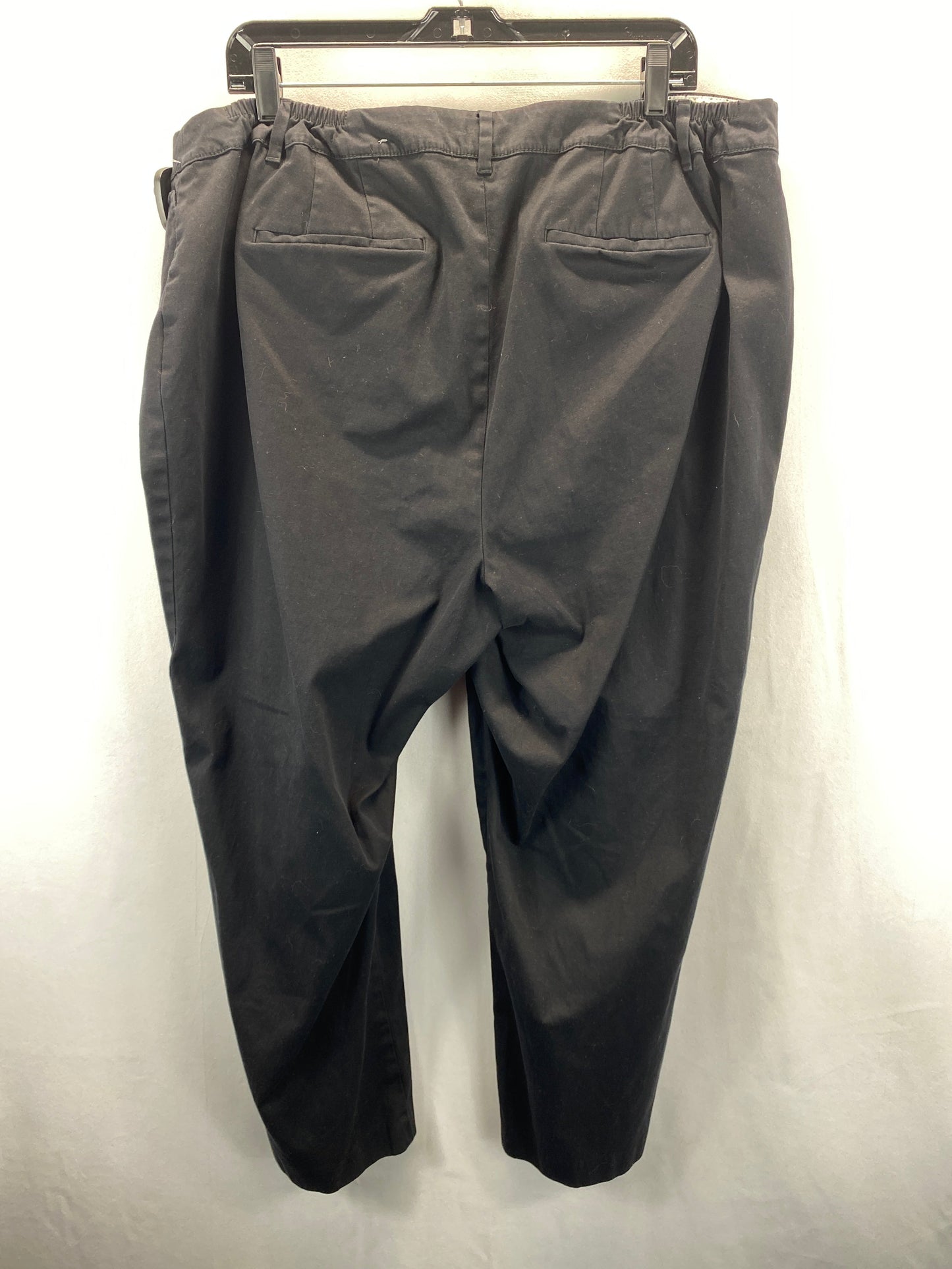 Black Pants Cropped Talbots, Size 18w
