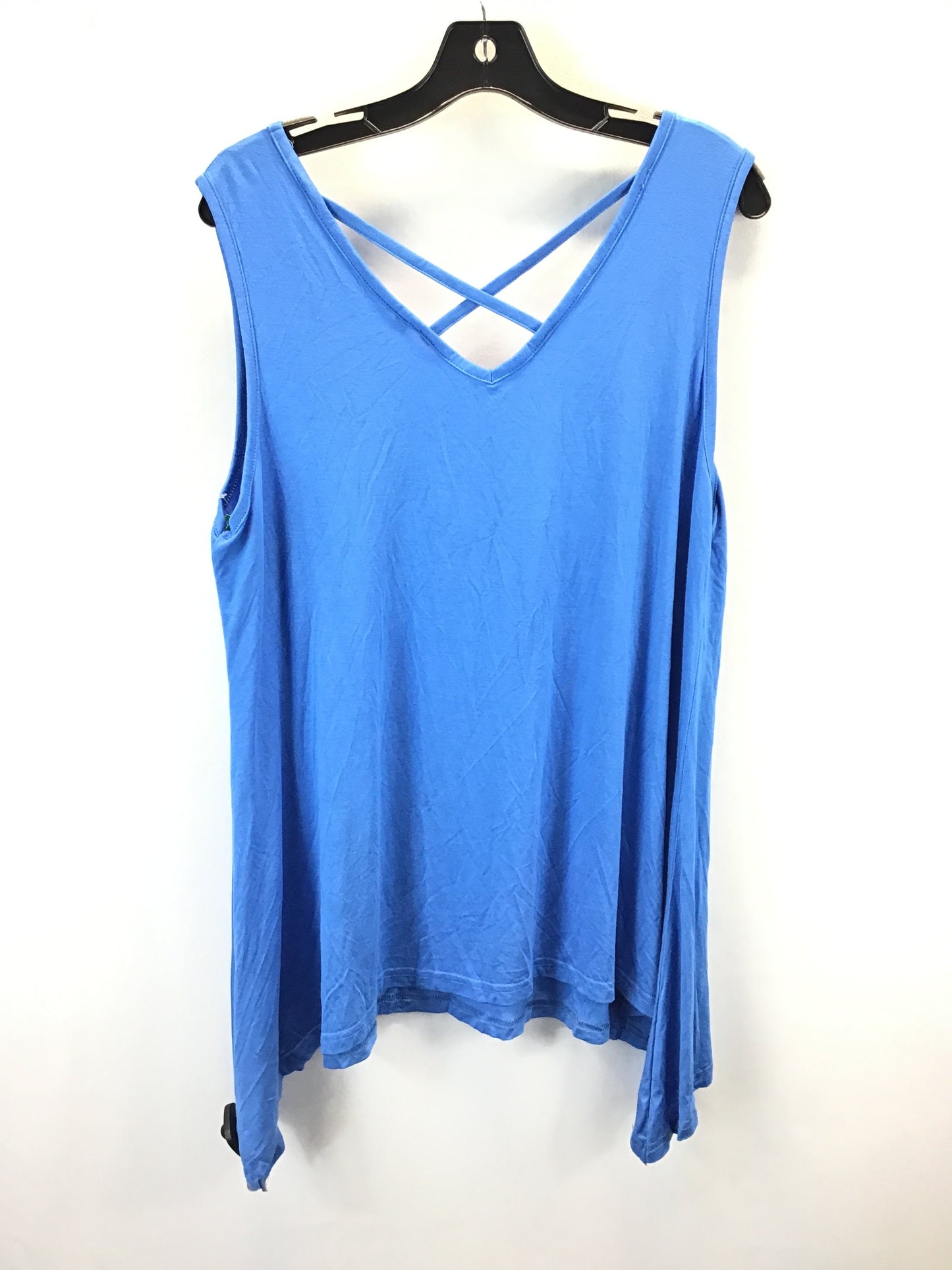 Top Sleeveless By Clothes Mentor In Blue, Size: Xxl