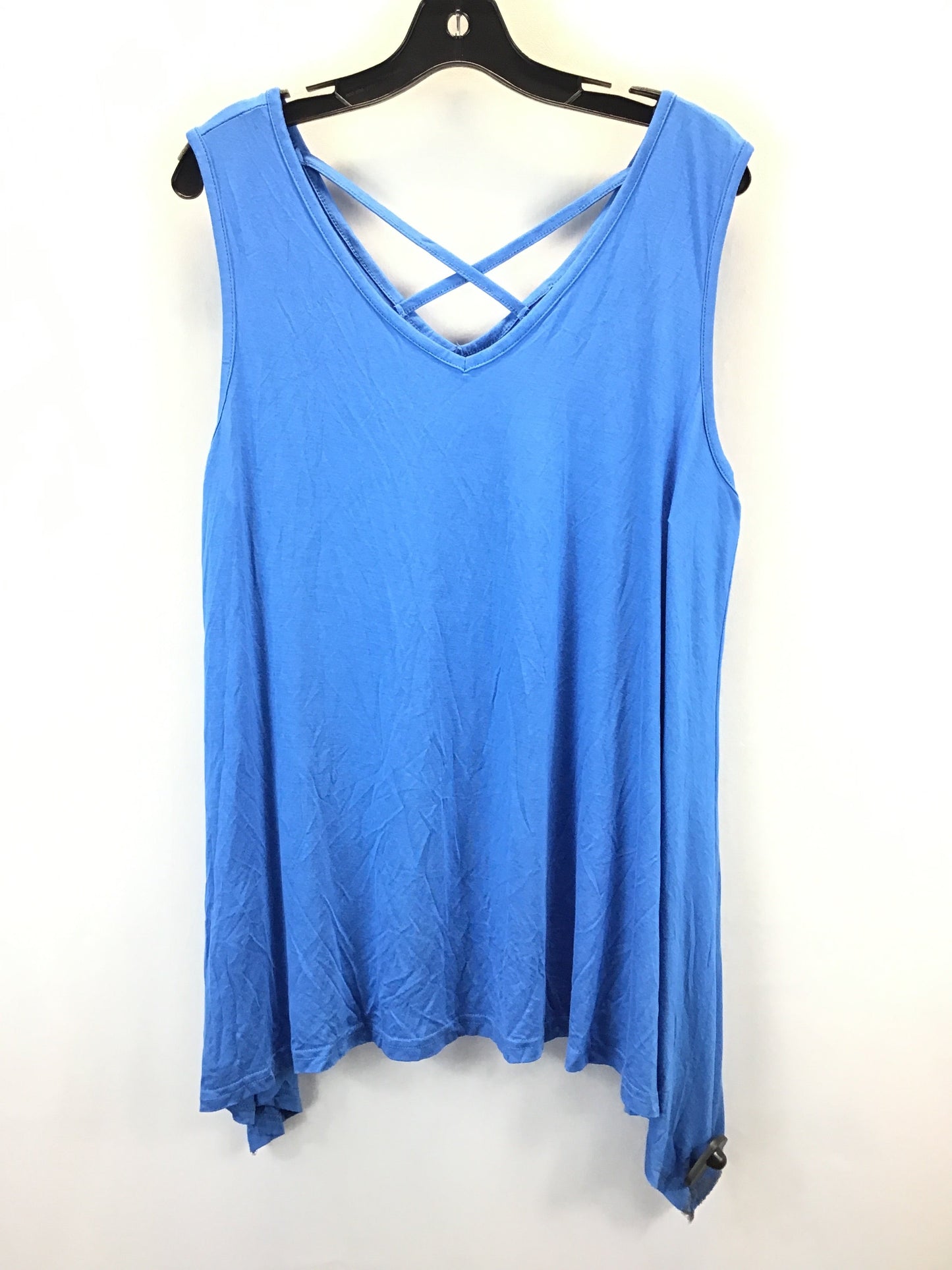 Top Sleeveless By Clothes Mentor In Blue, Size: Xxl