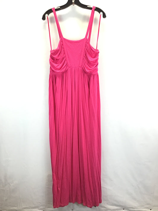 Pink Dress Casual Maxi Lane Bryant, Size Xl