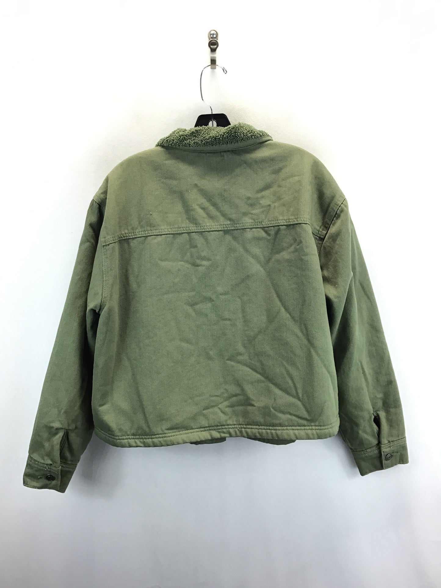 Jacket Denim By Clothes Mentor In Green, Size: S