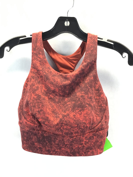 Athletic Bra By Lululemon In Red, Size: 8