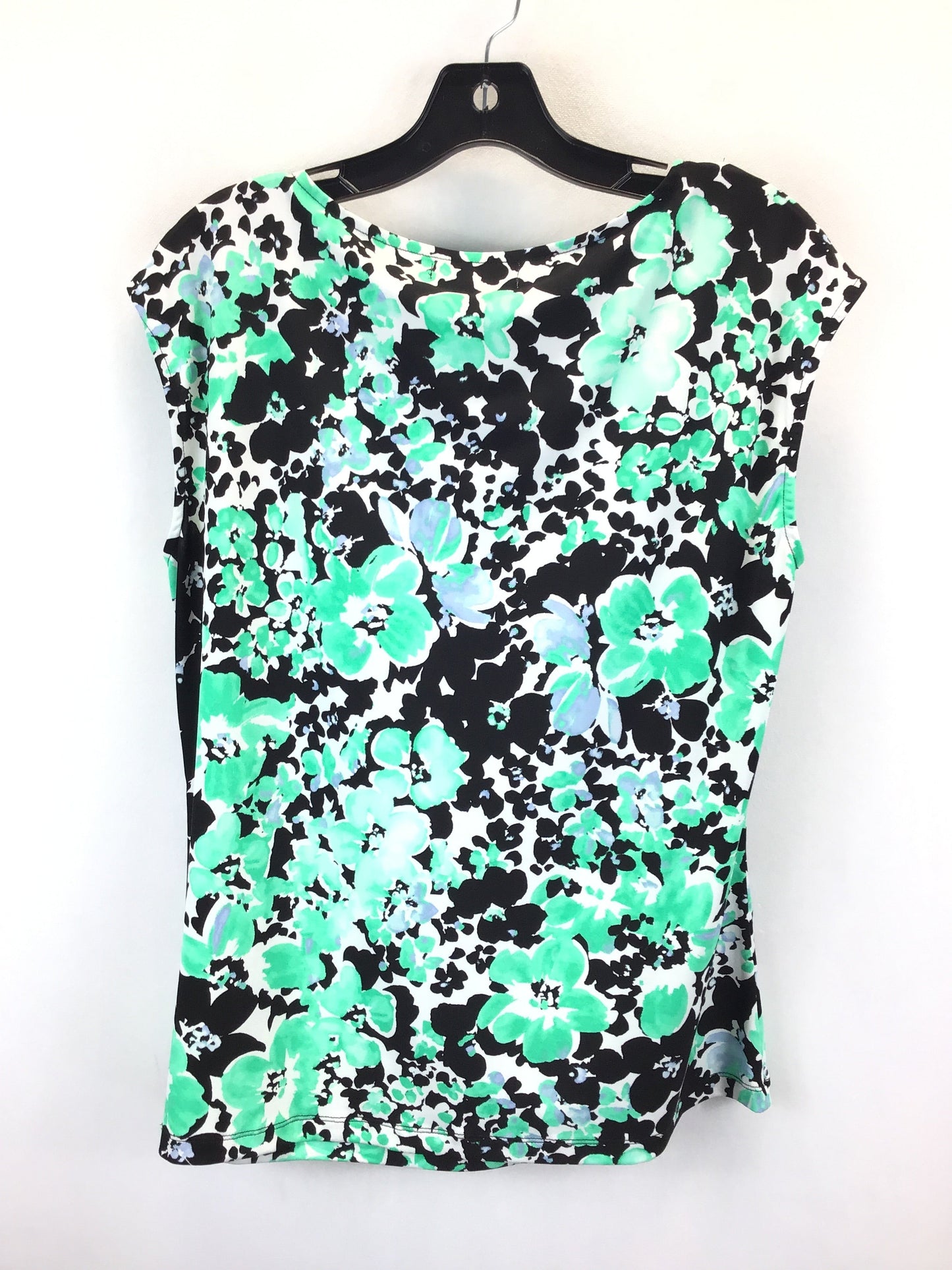 Green & White Top Sleeveless Liz Claiborne, Size L