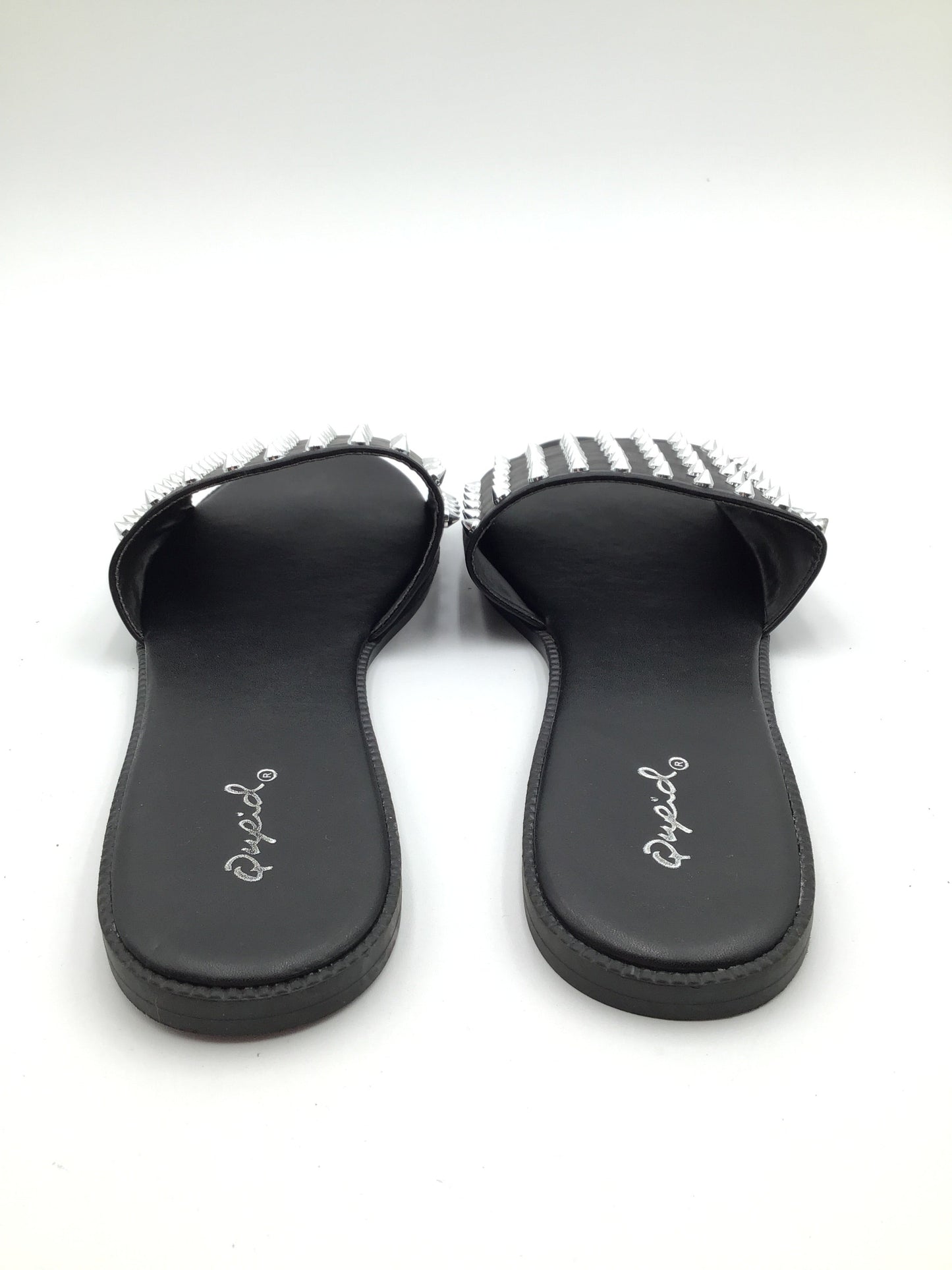 Black Sandals Flats Qupid, Size 10