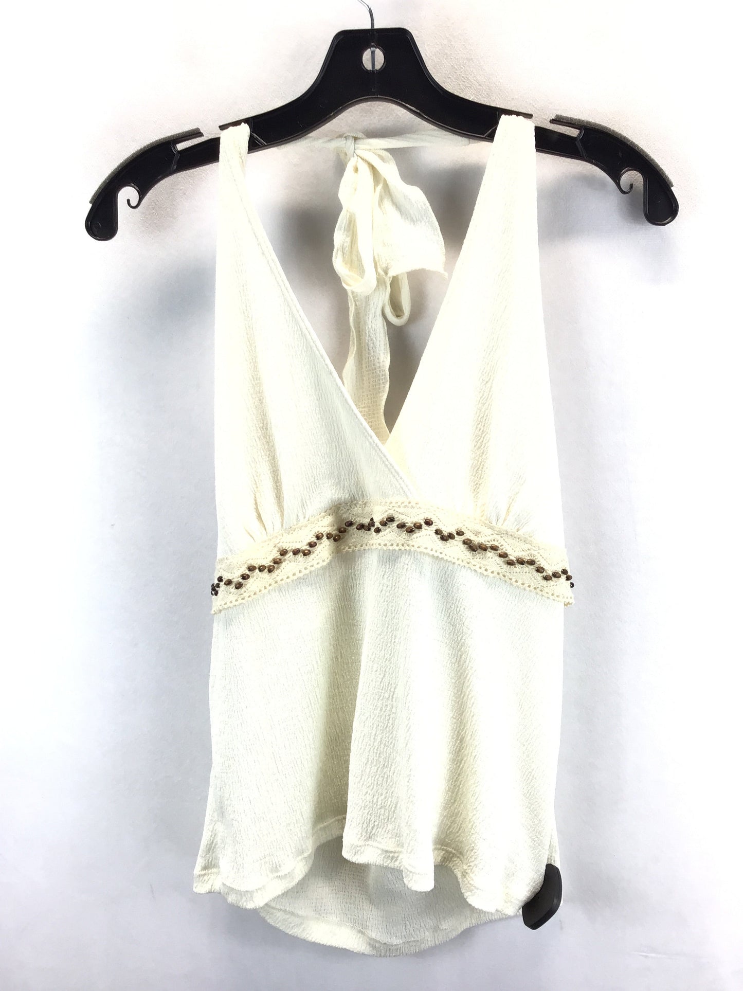 Top Sleeveless By Mkm In Cream, Size: L