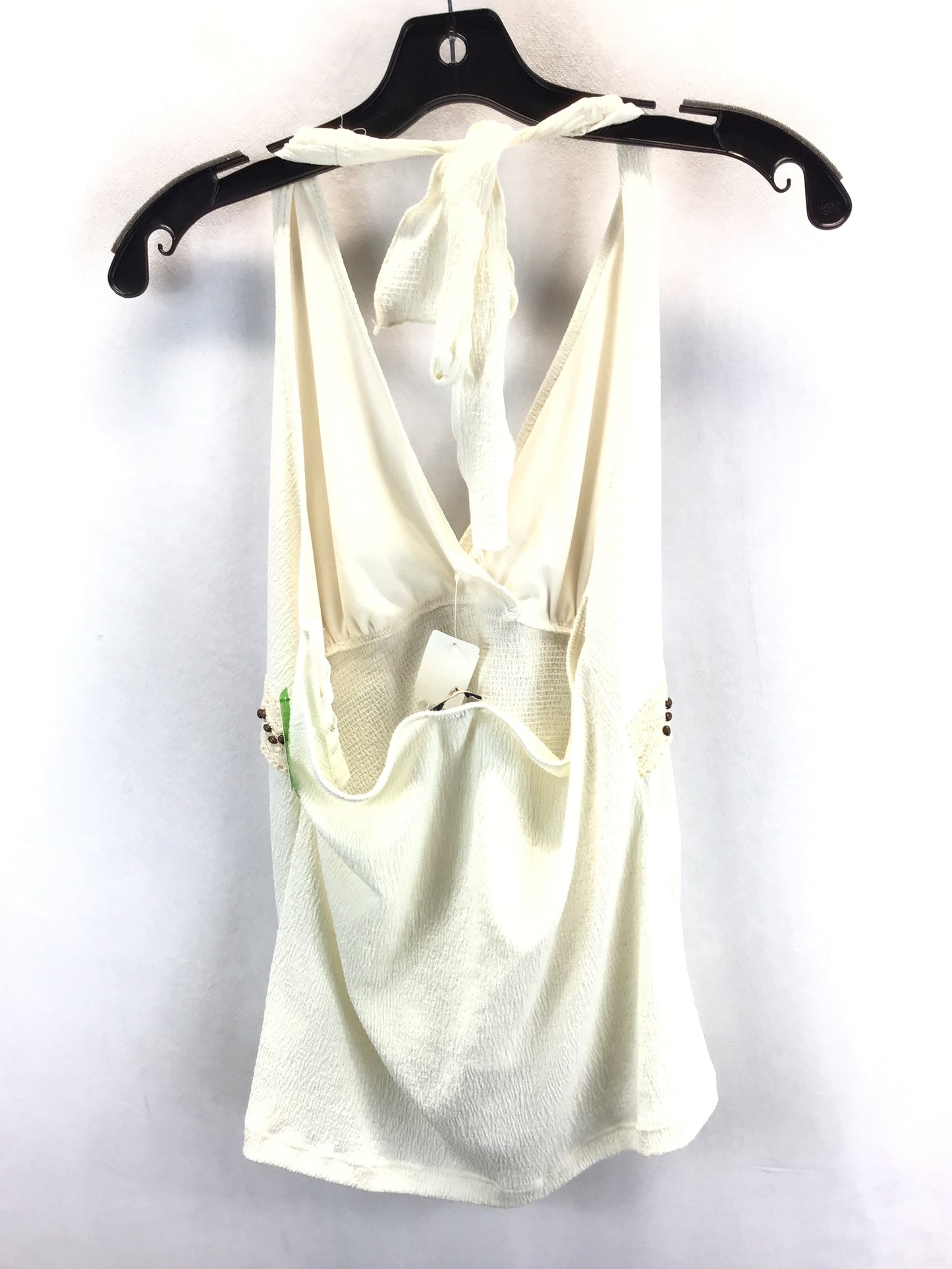 Top Sleeveless By Mkm In Cream, Size: L