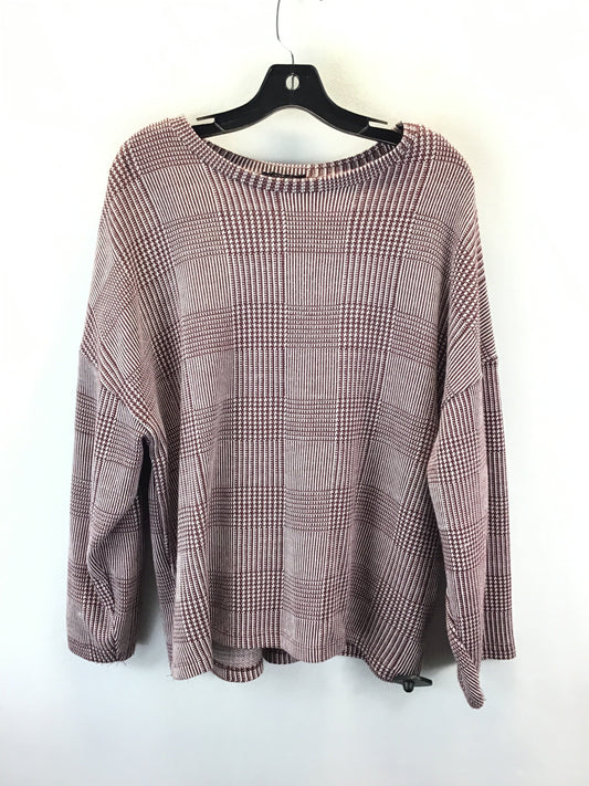 Sweater By Zara In Plaid Pattern, Size: L