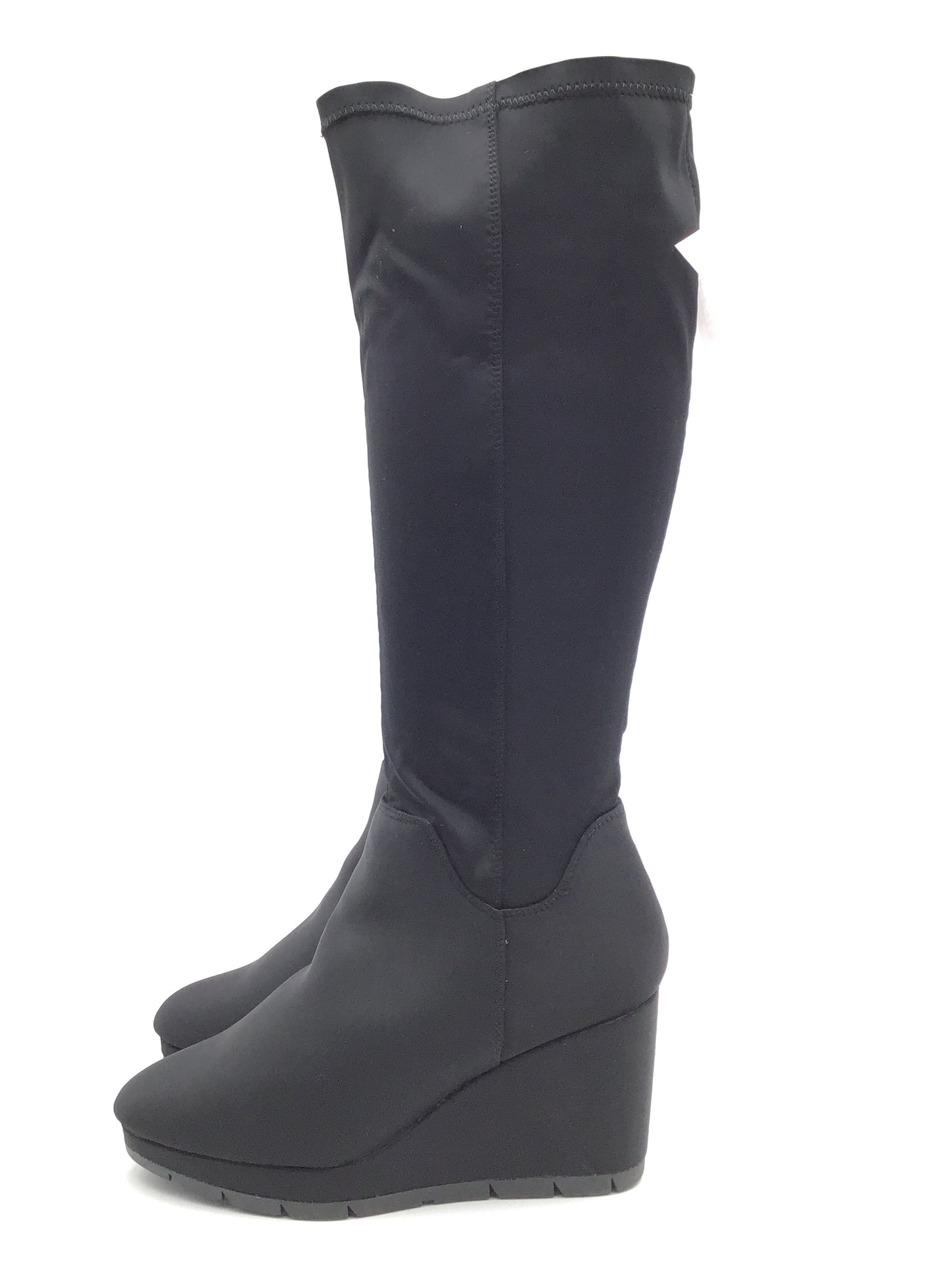 Boots Mid-calf Heels By Clothes Mentor In Black, Size: 9