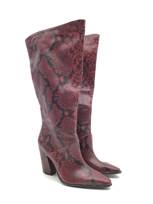 Boots Mid-calf Heels By Jennifer Lopez In Animal Print, Size: 6.5