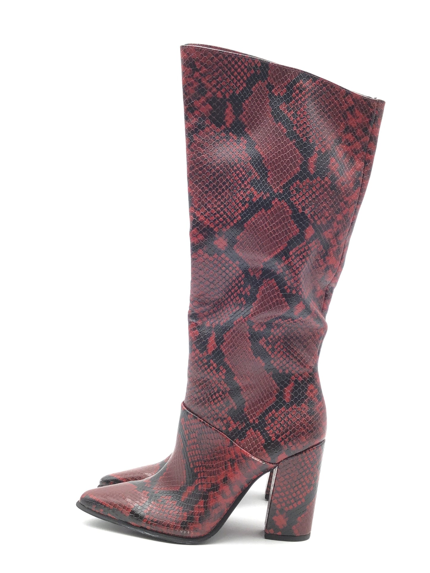 Boots Mid-calf Heels By Jennifer Lopez In Animal Print, Size: 6.5