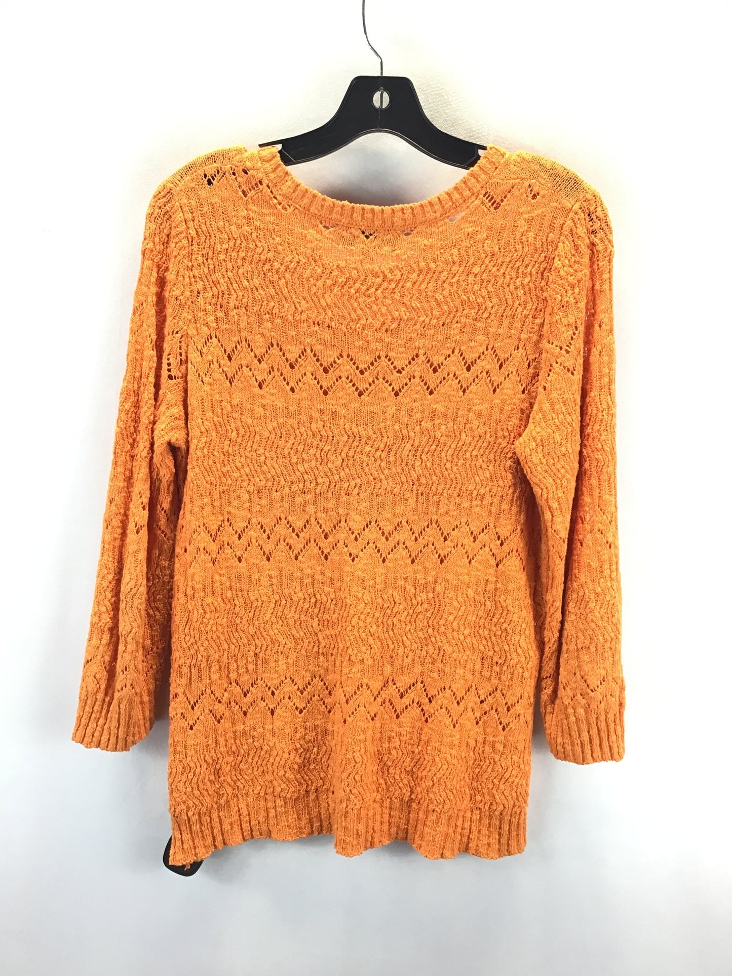 Sweater By Jones New York In Orange, Size: L