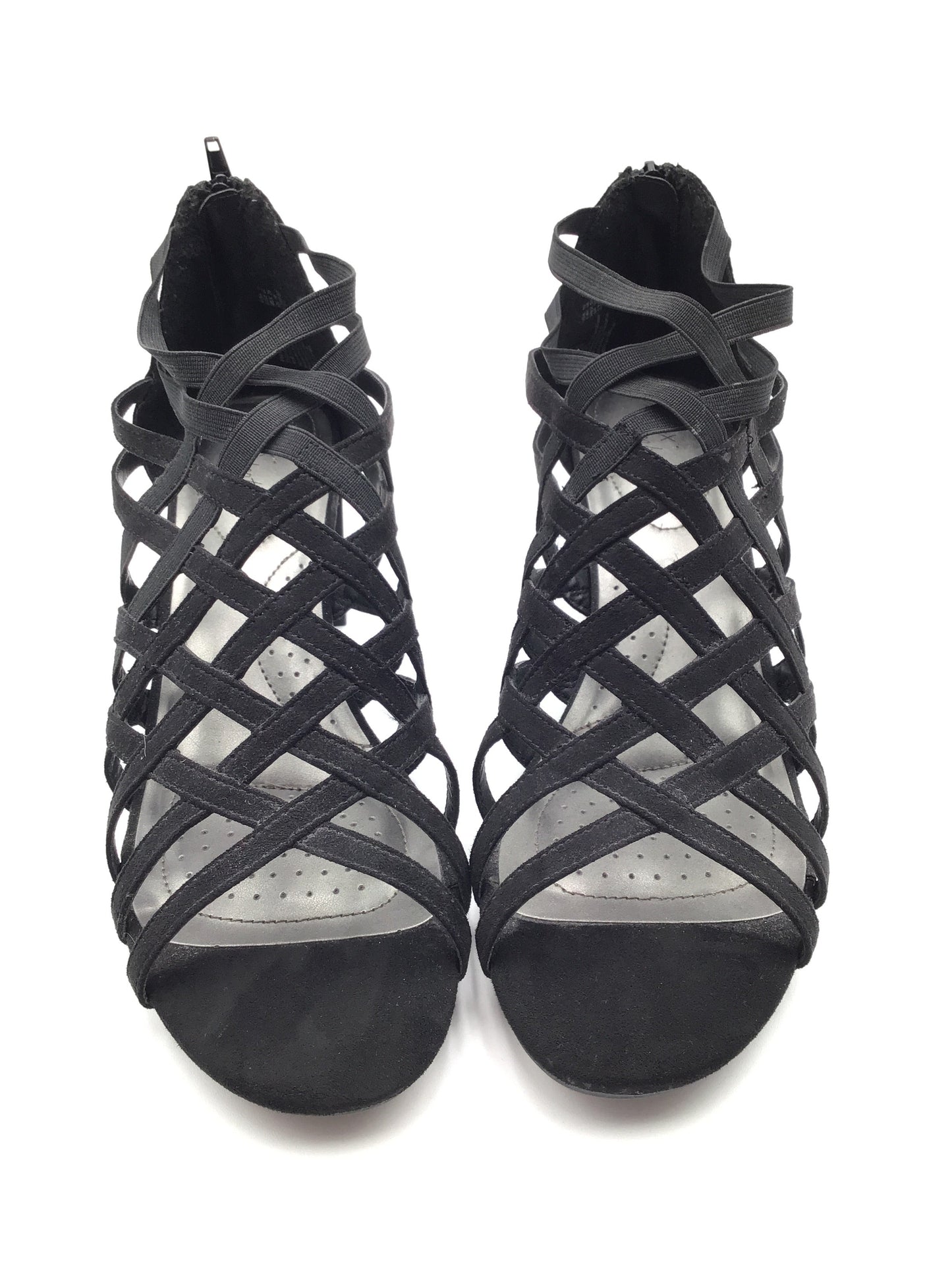 Black Shoes Heels Block Dexflex, Size 12
