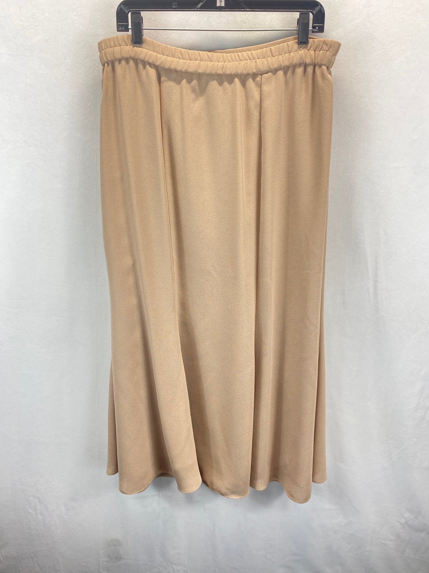 Beige Skirt Midi Clothes Mentor, Size 16