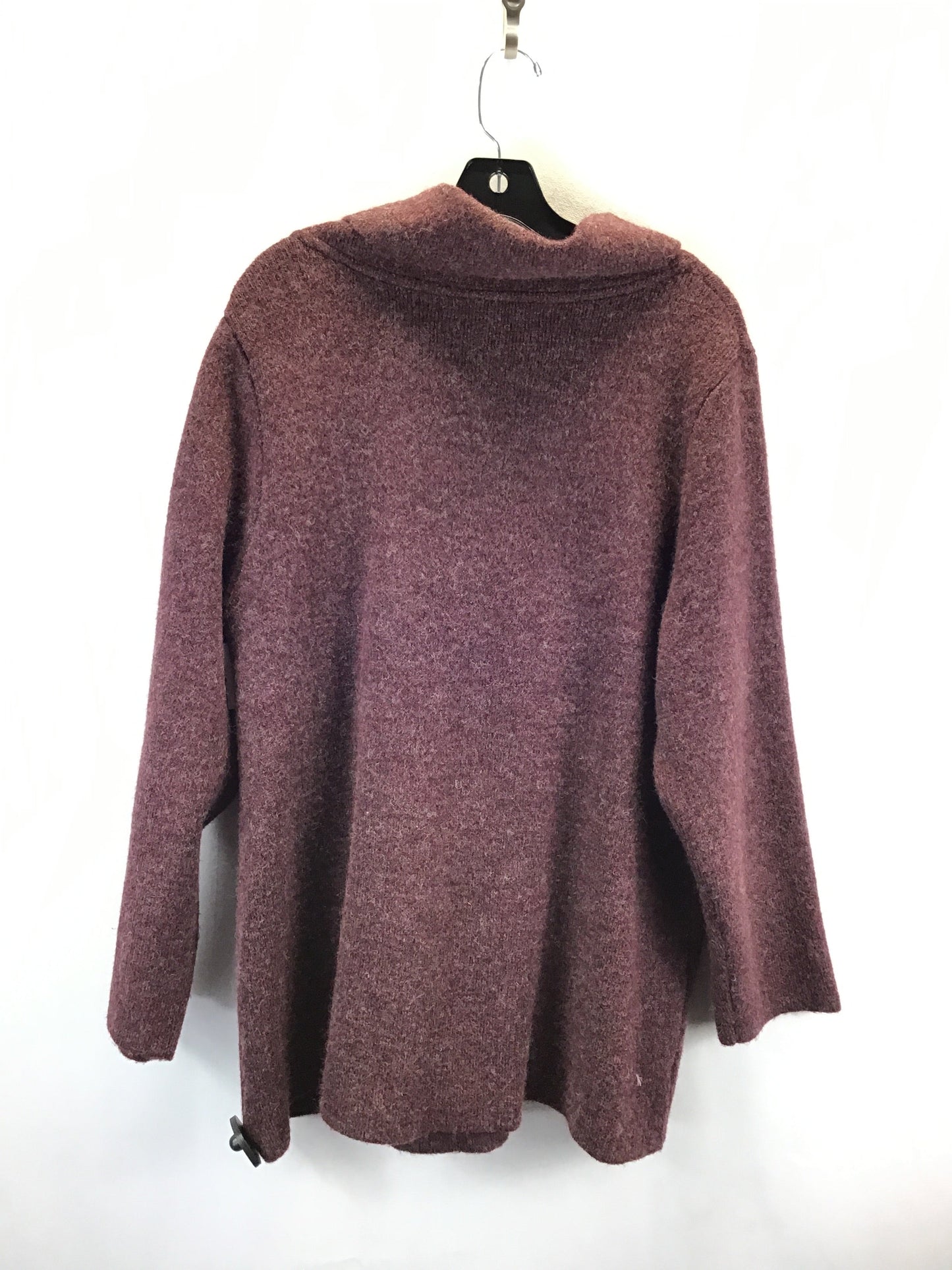 Sweater Cardigan By Max Studio In Purple, Size: 2x