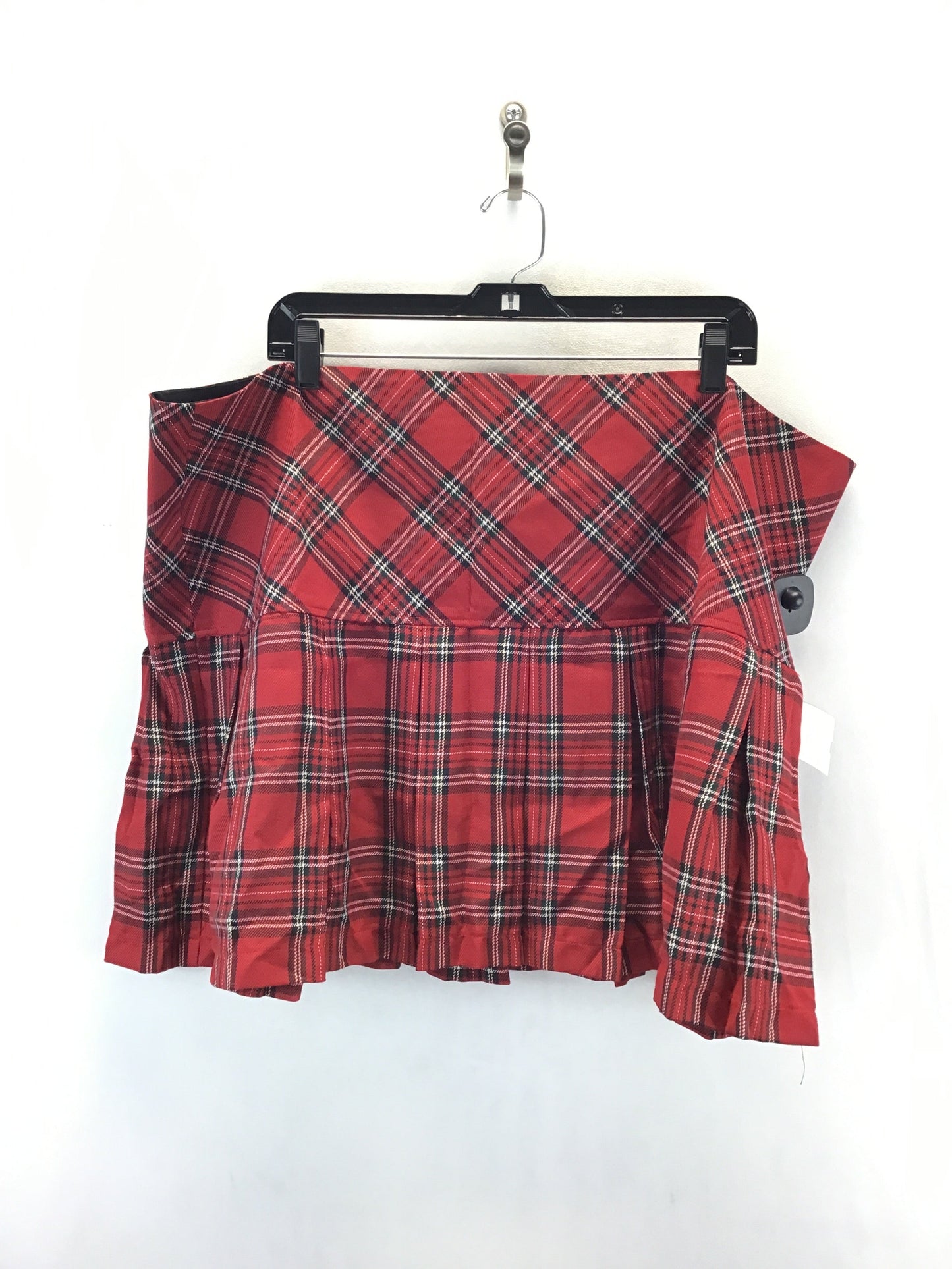 Skirt Mini & Short By Clothes Mentor In Plaid Pattern, Size: 3x