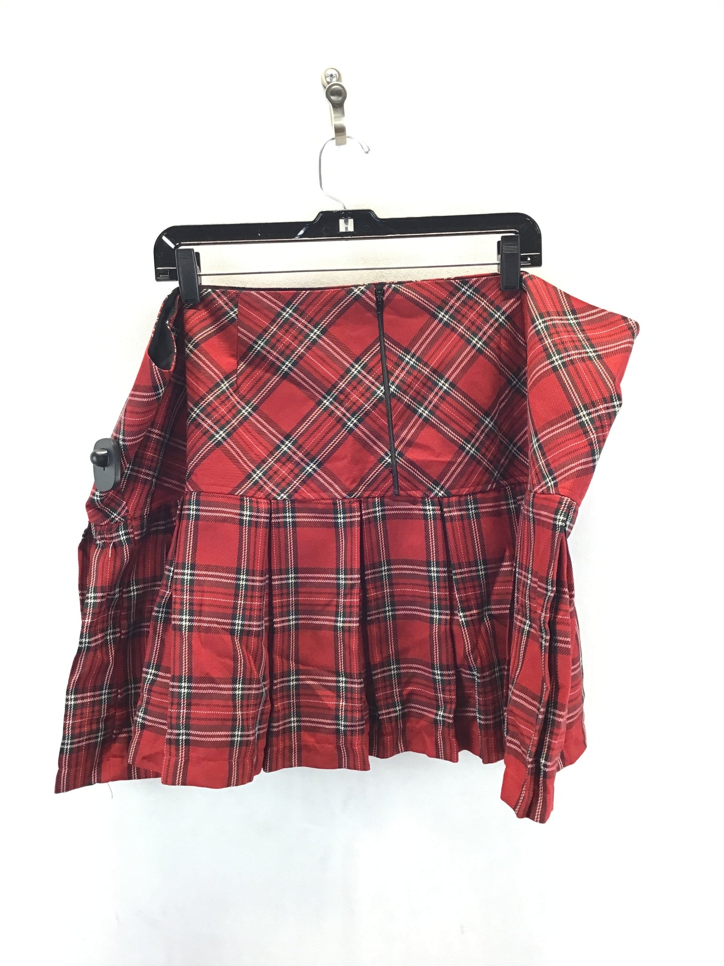 Skirt Mini & Short By Clothes Mentor In Plaid Pattern, Size: 3x