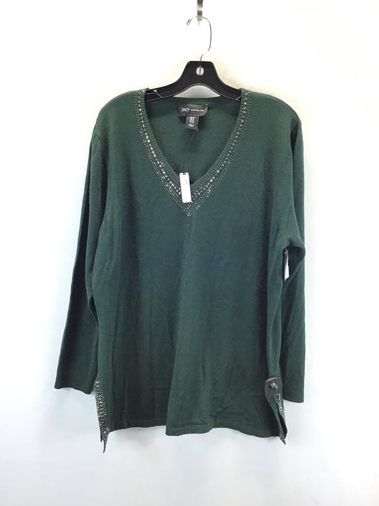 Top Long Sleeve By Jones New York In Green, Size: 1x