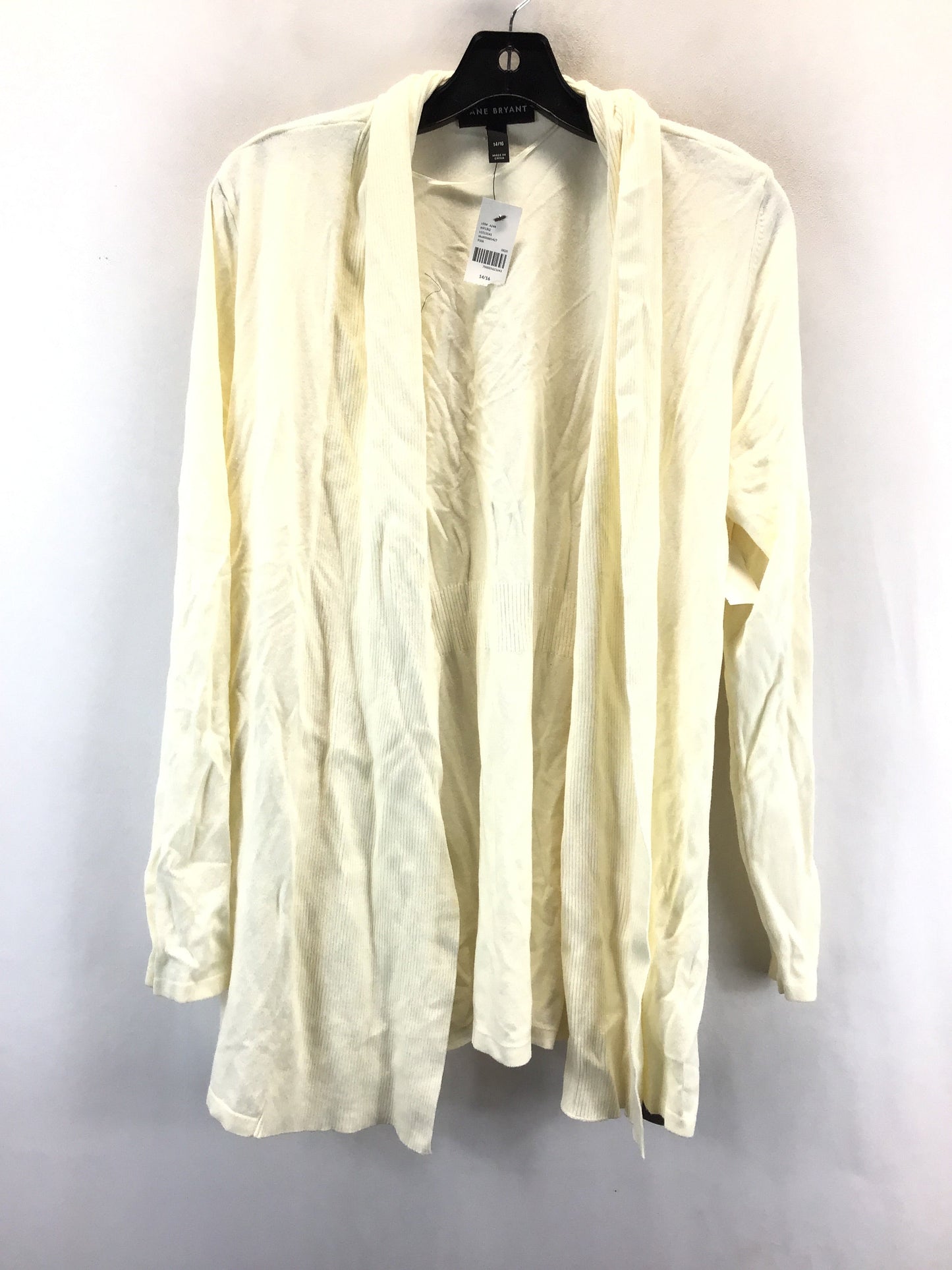 Cardigan By Lane Bryant In Cream, Size: 14