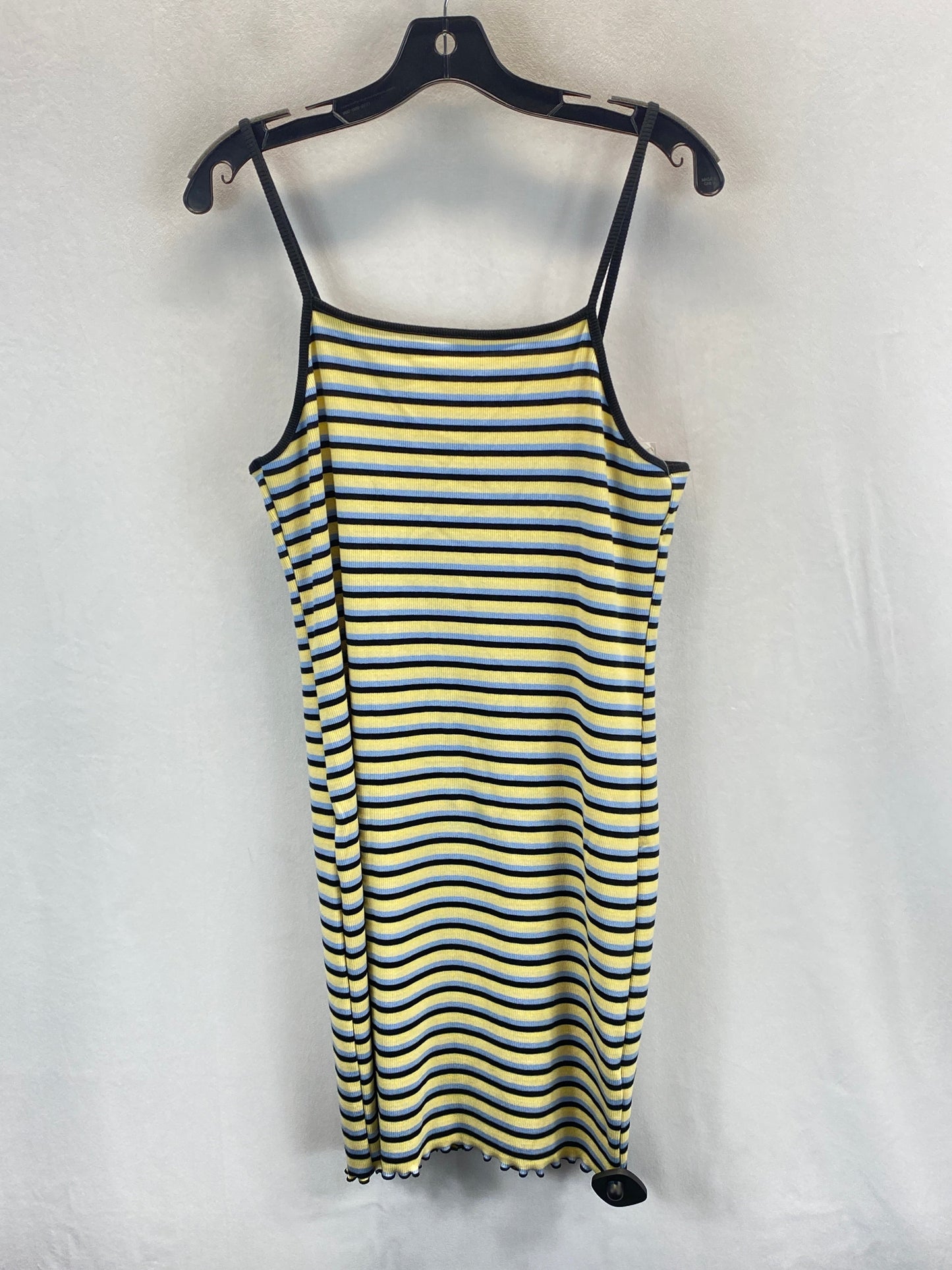 Striped Pattern Dress Casual Short Wild Fable, Size Xl