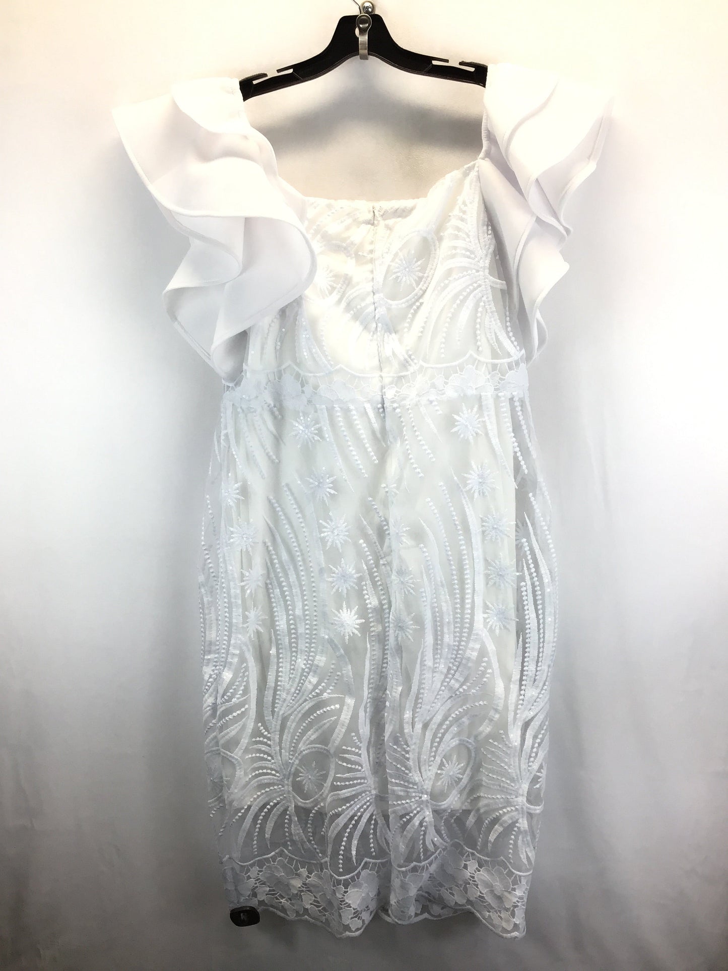 White Dress Casual Midi Clothes Mentor, Size 2x