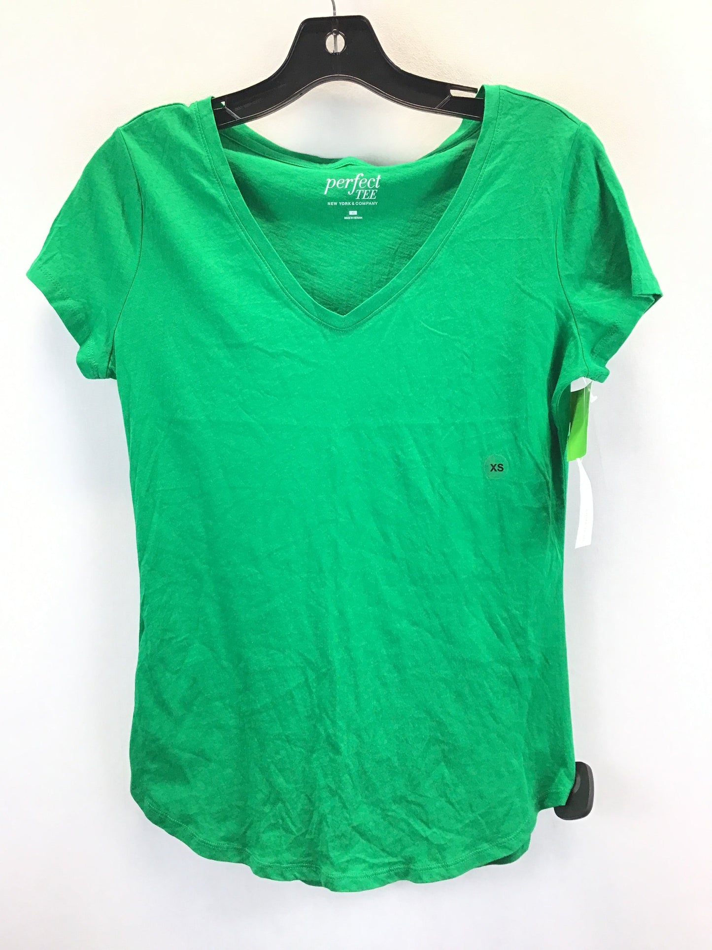 Green Top Short Sleeve New York And Co, Size Xs