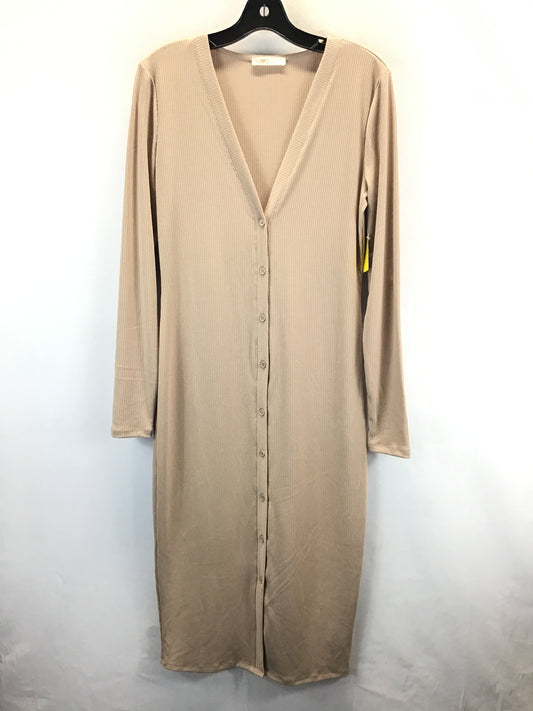 Dress Casual Maxi By Clothes Mentor In Tan, Size: M